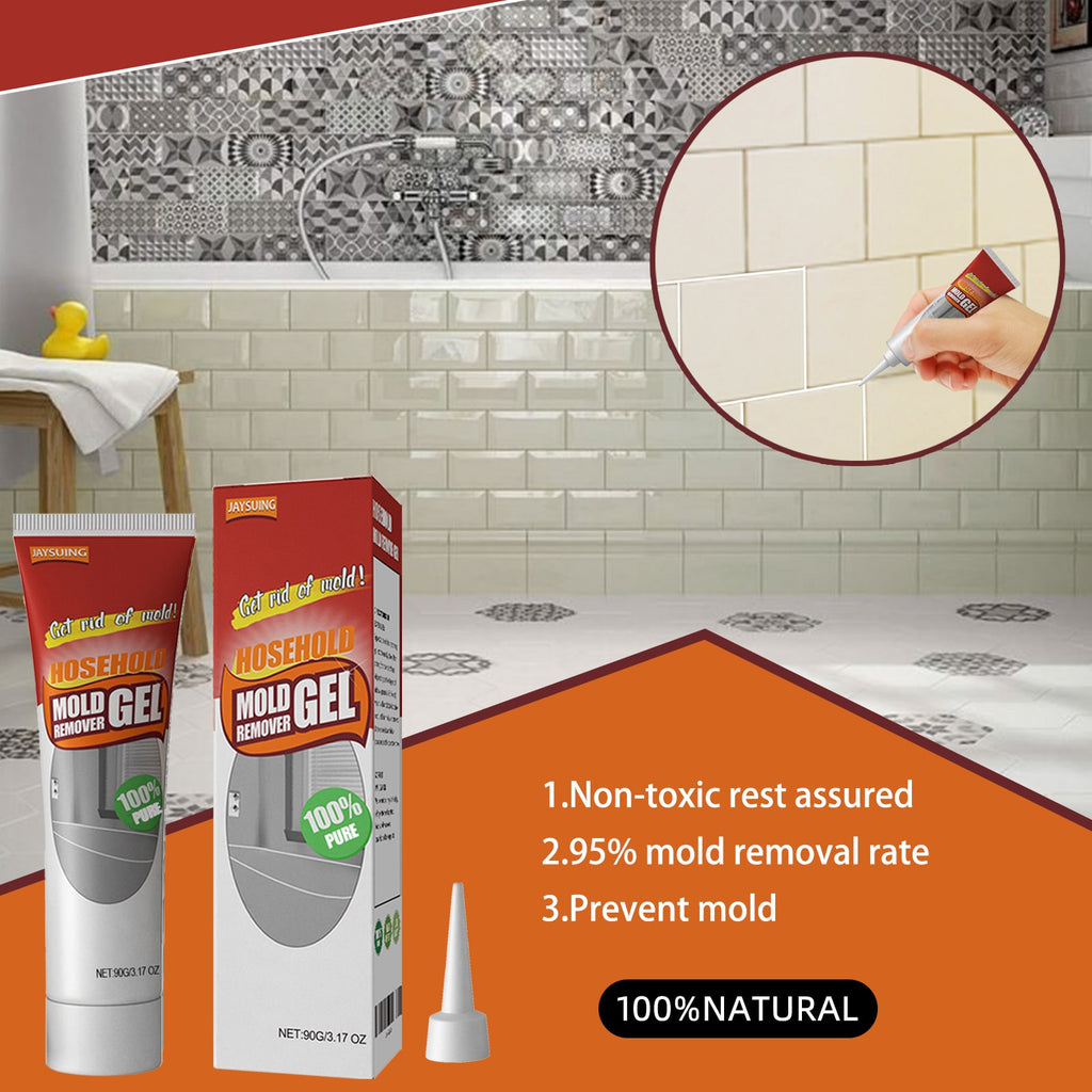 Mold and Mildew Remover Gel with Applicator Nozzle for Bathroom Tile Grout - Image 4