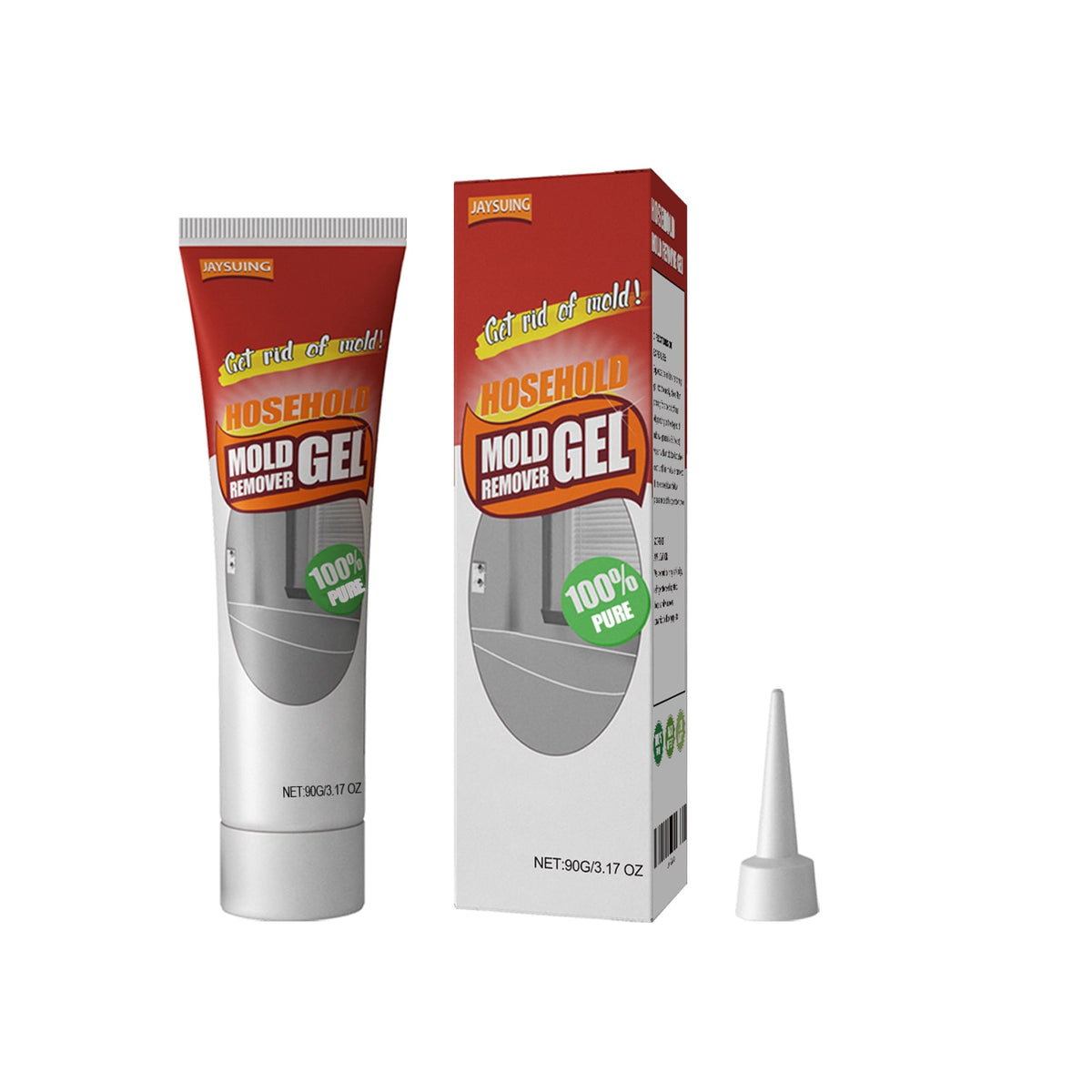 Mold and Mildew Remover Gel with Applicator Nozzle for Bathroom Tile Grout - Image 8