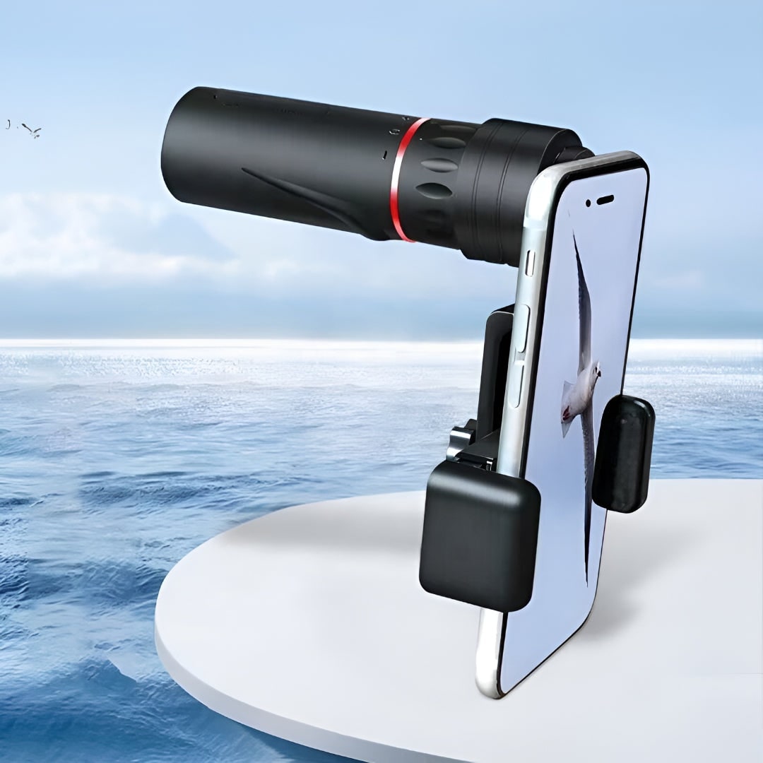 Monocular Telescope Portable Pocket Smartphone Adapter Compact Travel Outdoor Handheld - Image 1