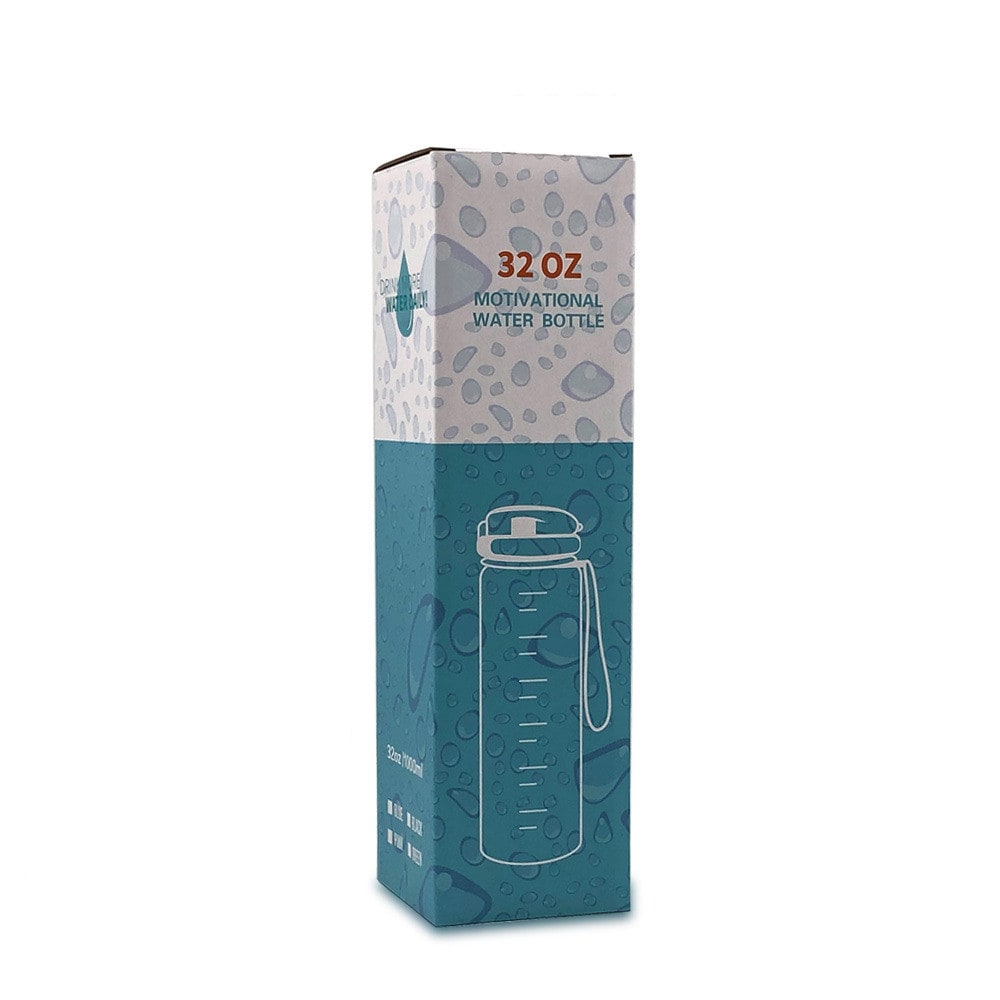 Motivational Sports Water Bottle with Fruit Infuser Time Markers and Flip-Top Lid 32 Oz - Image 4