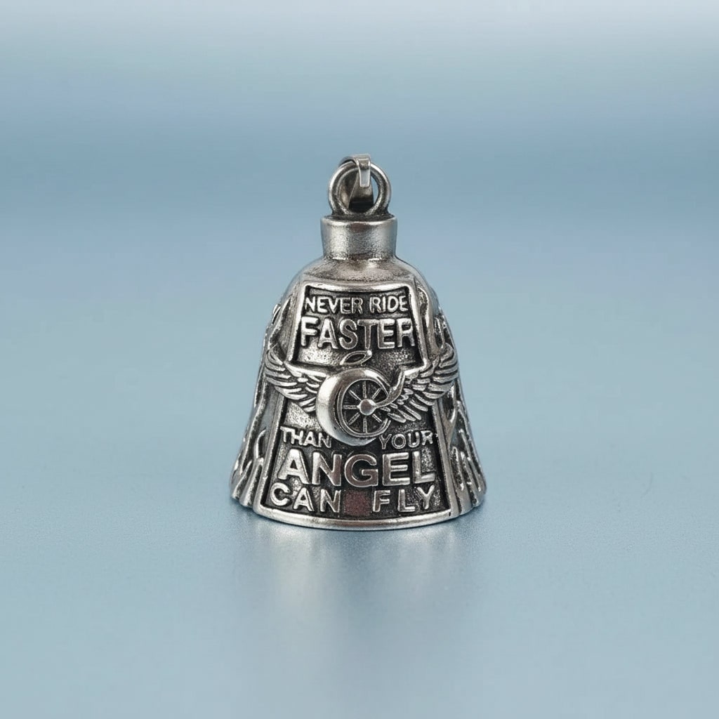 Motorcycle Guardian Bell for Biker with Vintage Angel Charm Pendant Meaning - Image 10