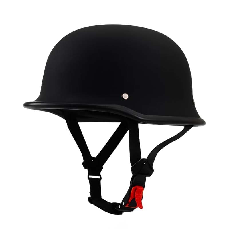 Motorcycle Half Helmet Open Face German Quick Release Buckle Adjustable Chin Strap - Image 10