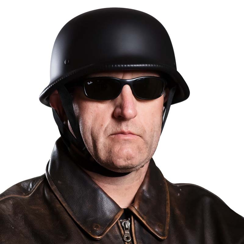 Motorcycle Half Helmet Open Face German Quick Release Buckle Adjustable Chin Strap - Image 3