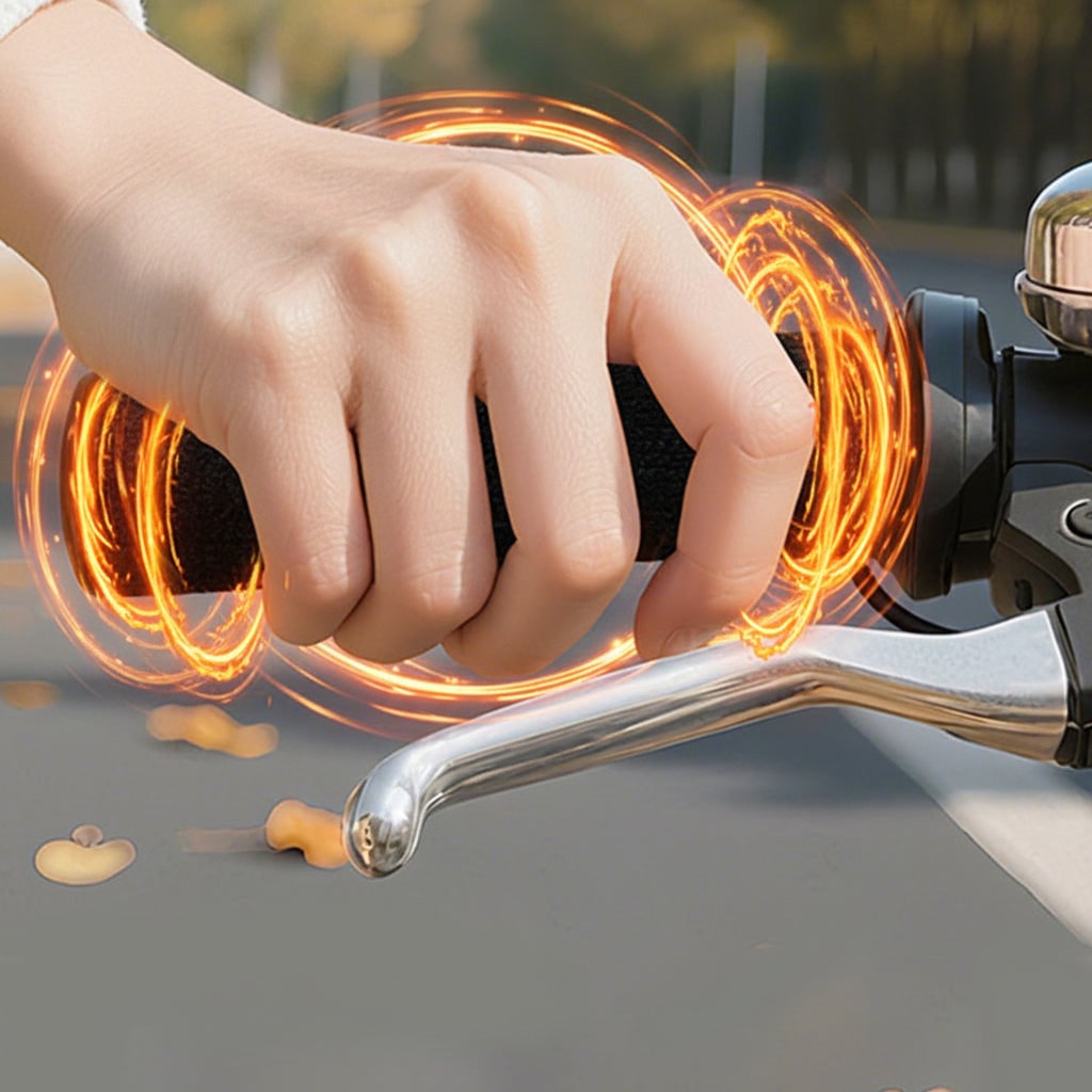 Motorcycle Heated Grips with USB Temperature Control and Non-Slip Fabric Covers - Image 2