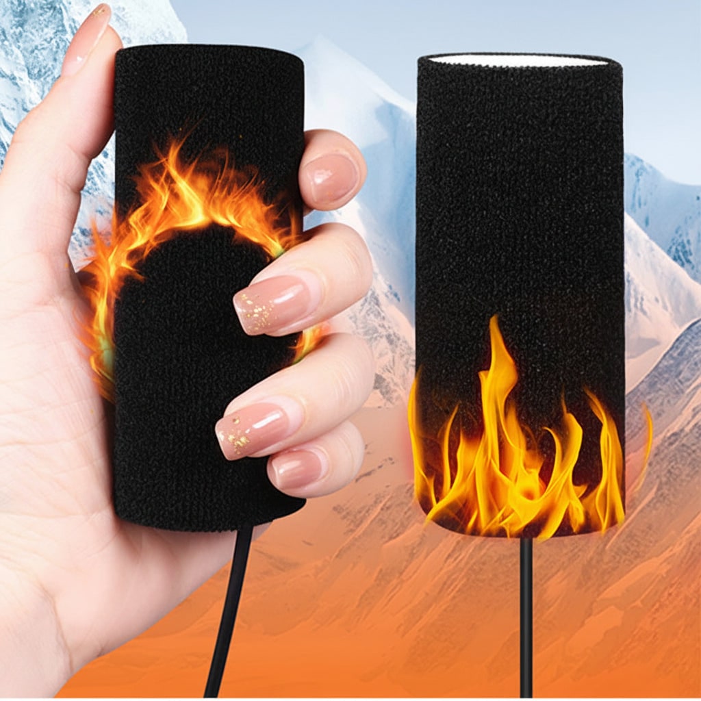 Motorcycle Heated Grips with USB Temperature Control and Non-Slip Fabric Covers - Image 7