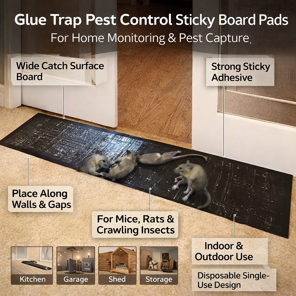 Mouse Glue Traps and Rat with Large Sticky Adhesive Surface for Rodent Control - Image 6