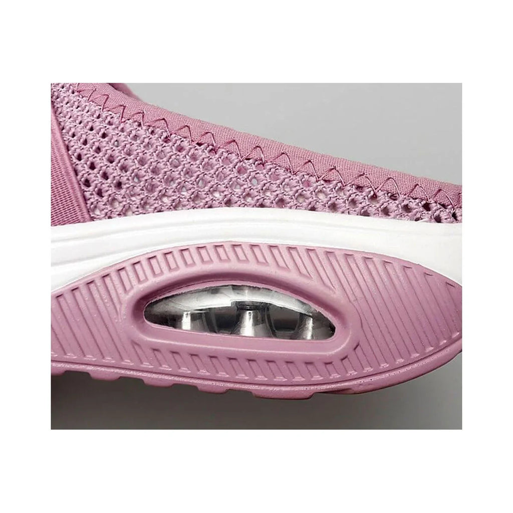 Mule Sneakers with Air Cushion Platform Mesh Slip-On and Non-Slip Sole - Image 7