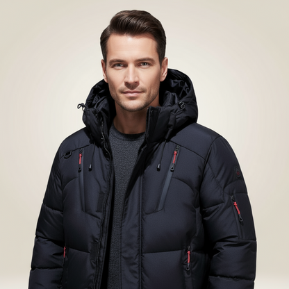 Men’s Warm Winter Parka Waterproof Windproof Thick Padded Outdoor Jacket
