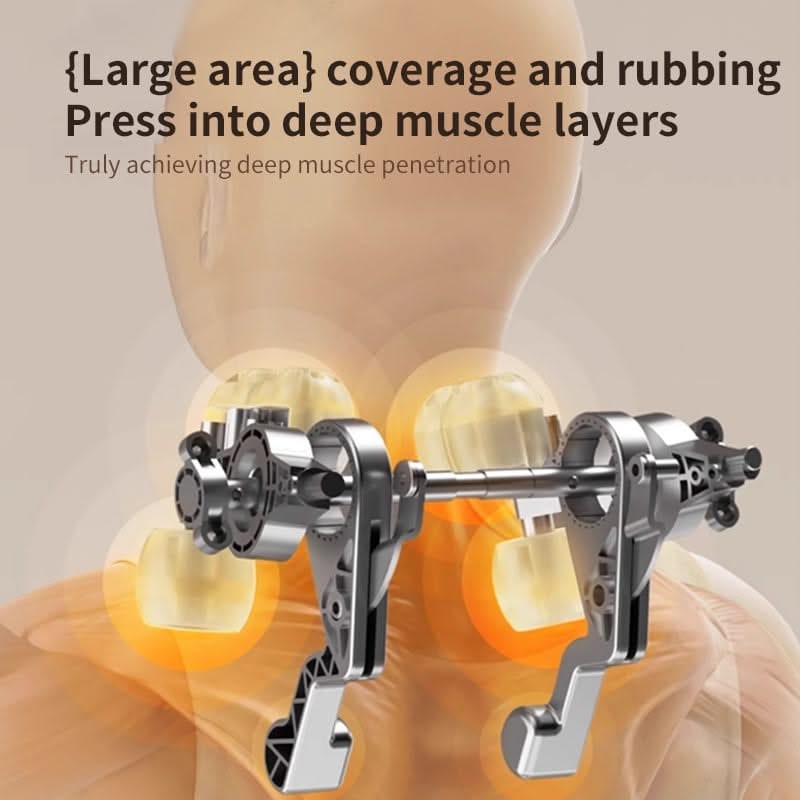 Neck and Shoulder Massager for Sore with Heat Rotating Heads and Adjustable Straps - Image 3