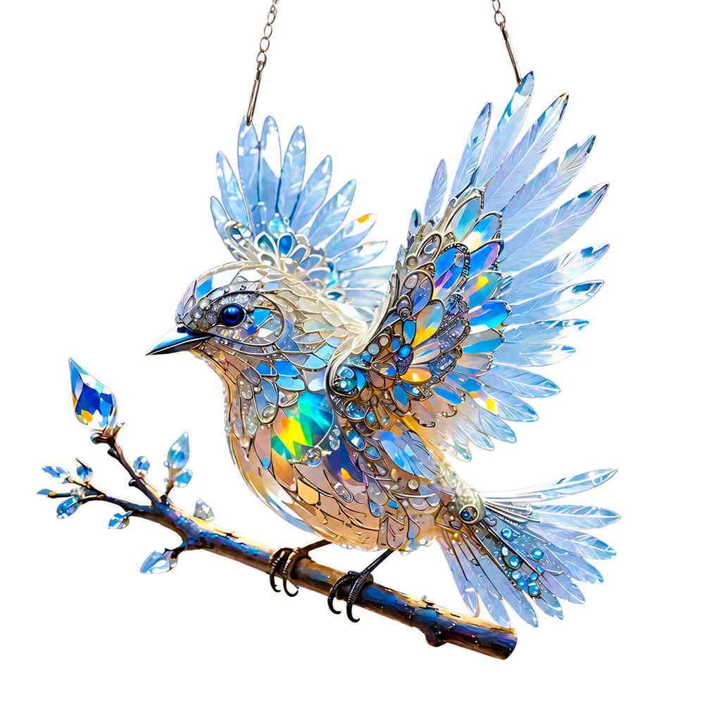 Bluebird Window Suncatcher Hanging Decoration