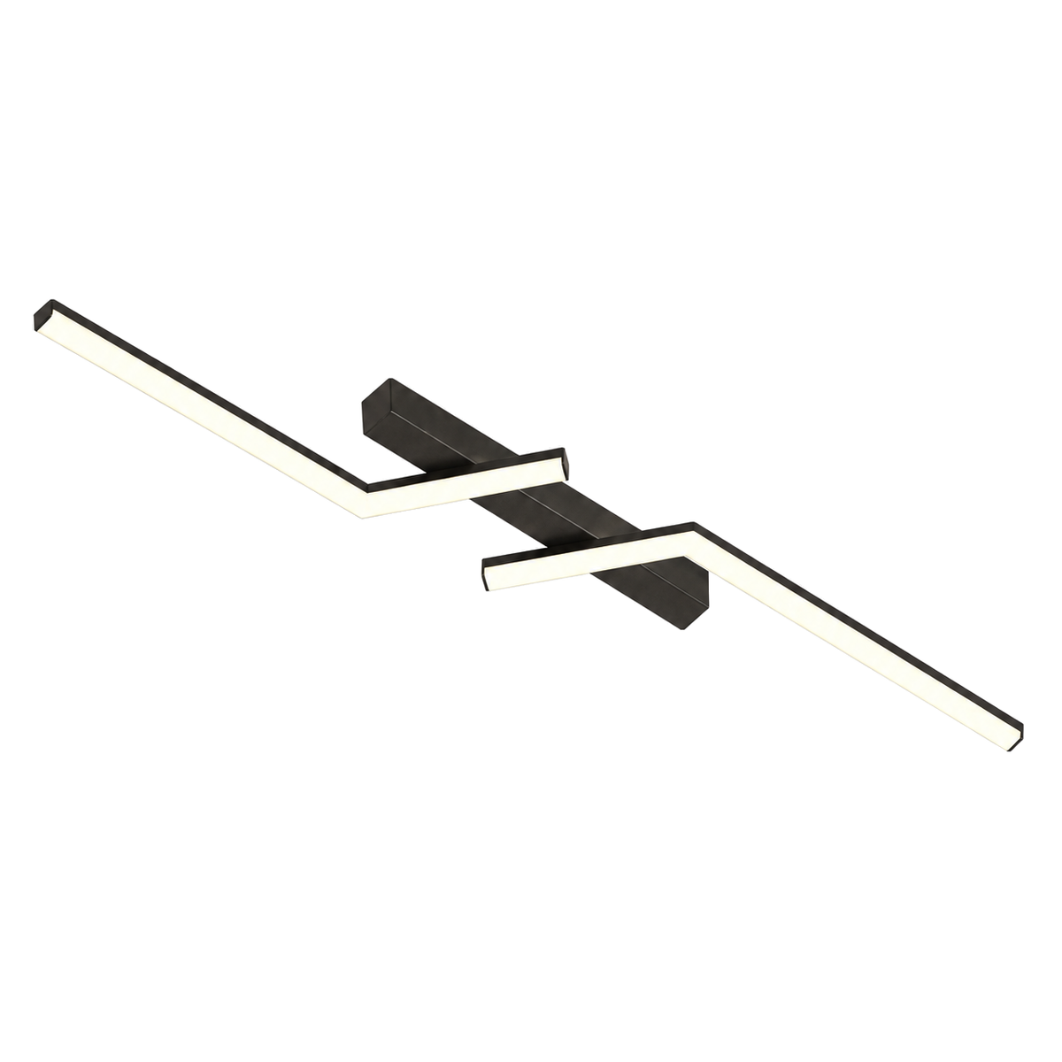 Flush Mount Linear LED Ceiling Light Fixture with Remote Control and Dimmable Design
