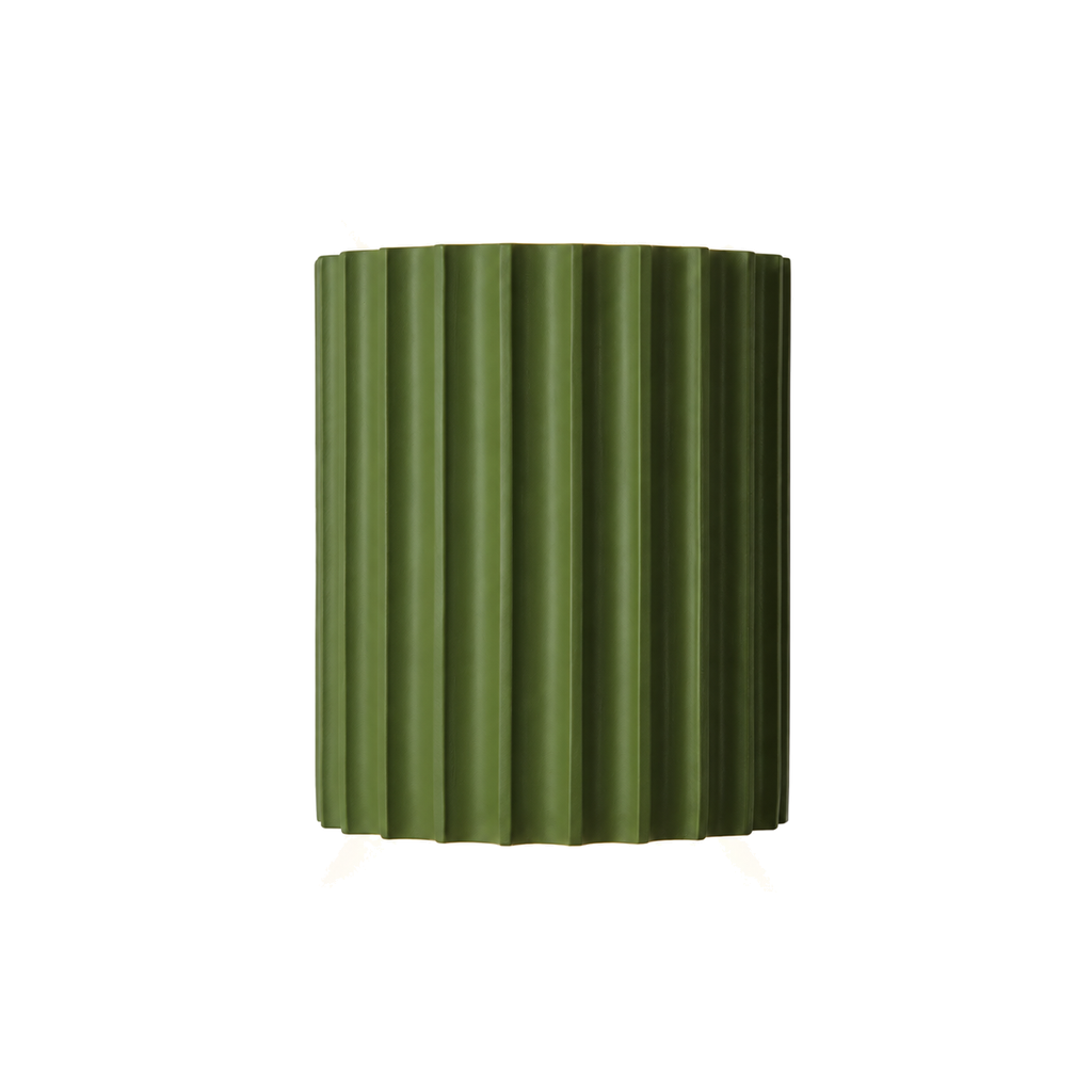 Indoor Wall Light Modern Ribbed Up-Down Glow Fixture