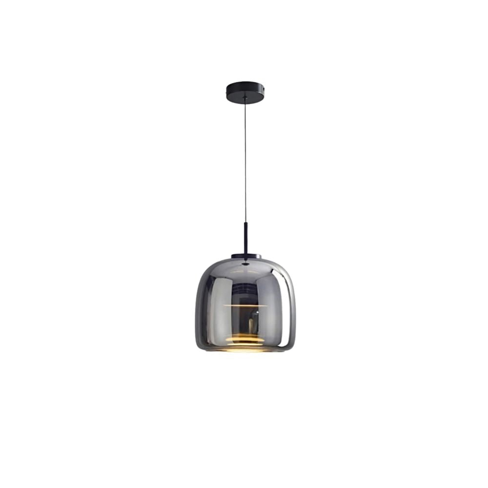 Kitchen Pendant Light Fixtures with Translucent Glass Shade and Adjustable LED for Island