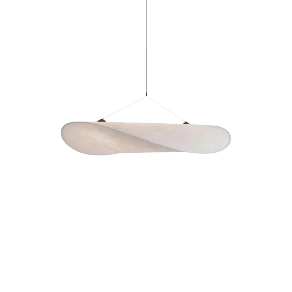 Pendant Light Fixture with Organic Wavy Shade for Kitchen Island and Hanging Spaces
