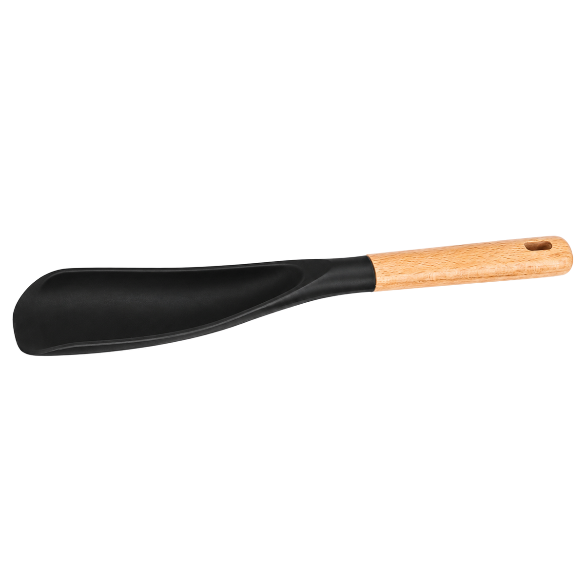 Silicone Spatula and Cooking Spoon with Wooden Handle for Kitchen Utensils