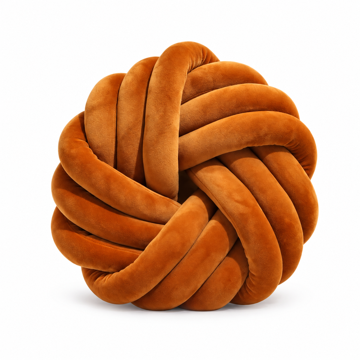 Throw Pillow Knot Soft Plush Velvet Knotted Ball Decorative Cushion Covers