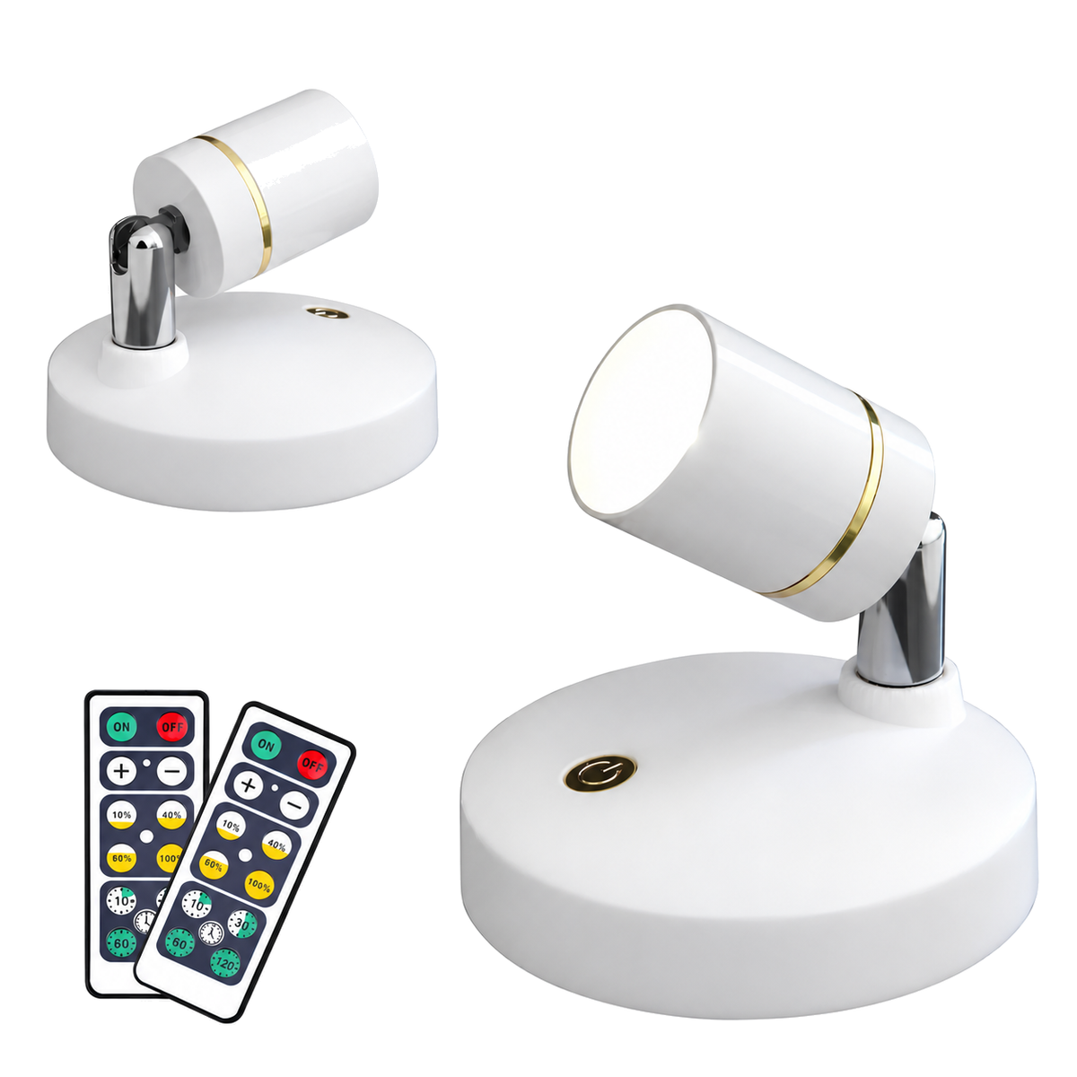 Wireless Adjustable Wall Spotlight with Remote Control