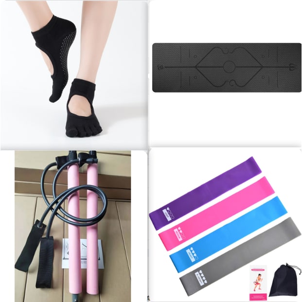 Non Slip Tpe Yoga Mat with Thick Cushioning and Body Alignment Lines for Exercise Foam - Image 12