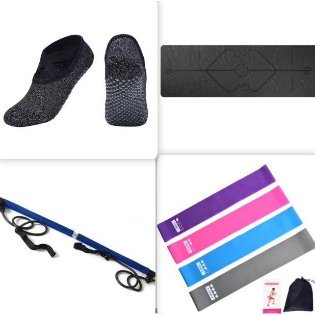 Non Slip Tpe Yoga Mat with Thick Cushioning and Body Alignment Lines for Exercise Foam - Image 20