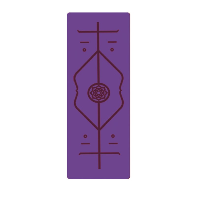 Non Slip Tpe Yoga Mattress with Alignment Lines and Thick 6mm Cushioning for Folding Exercise Mat - Image 14