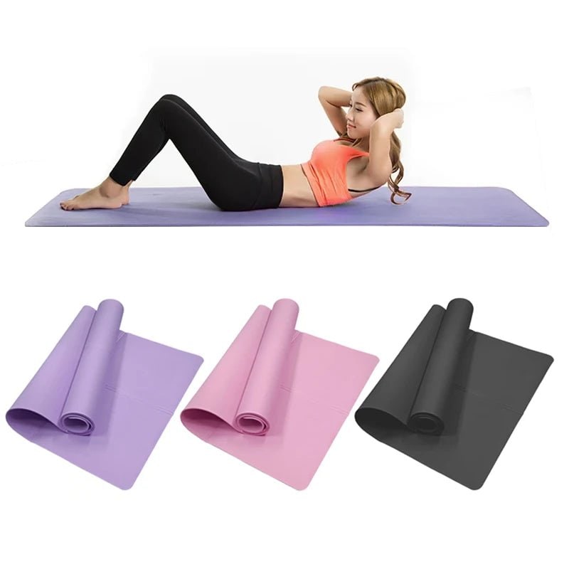 Non Slip Yoga Mat Pilates Foldable Portable Eva Textured Grid Lightweight - Image 4