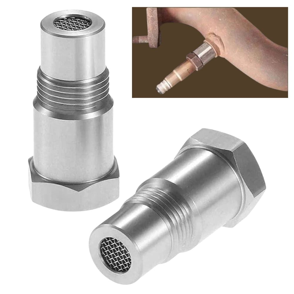 O2 Sensor Spacer with Oxygen Adapter and Built-In Mini Catalytic Converter for Check Engine Light - Image 1