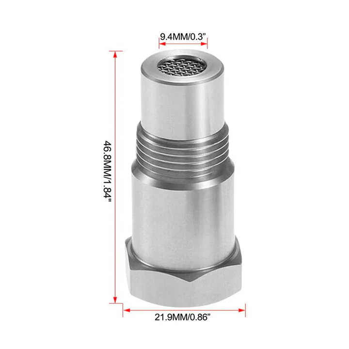 O2 Sensor Spacer with Oxygen Adapter and Built-In Mini Catalytic Converter for Check Engine Light - Image 3
