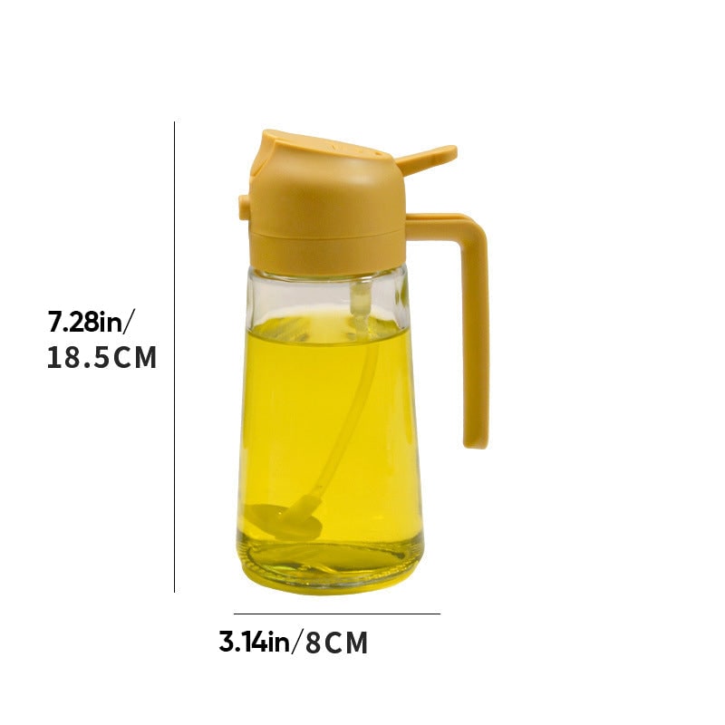 Oil Olive Sprayer Dispenser with Glass Bottle and Flip-Top Pouring Spout And Vinegar - Image 11