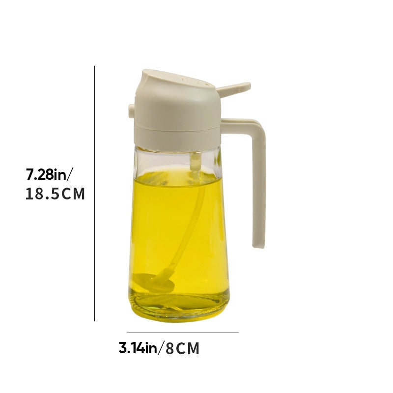 Oil Olive Sprayer Dispenser with Glass Bottle and Flip-Top Pouring Spout And Vinegar - Image 12