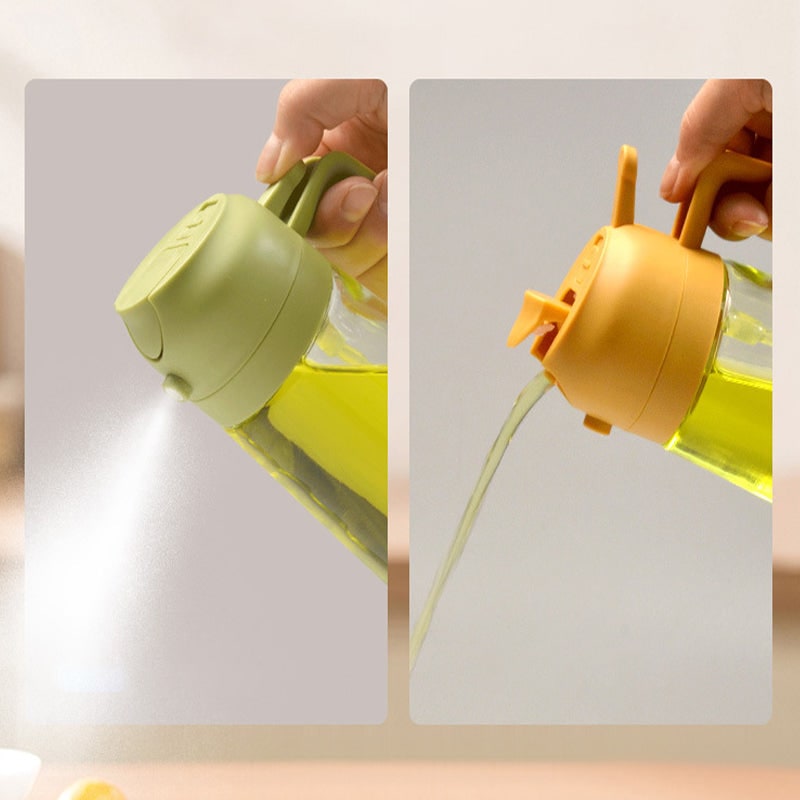 Oil Olive Sprayer Dispenser with Glass Bottle and Flip-Top Pouring Spout And Vinegar - Image 6