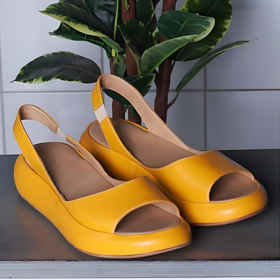 Open Toe Slingback Sandals Women Slip Platform Cushioned Breathable Summer Slip-on - Image 2