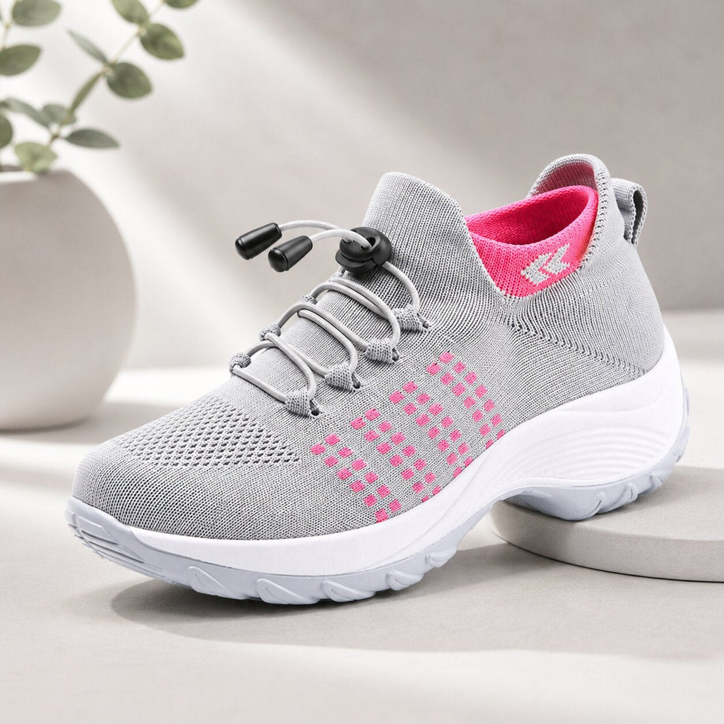 Damen-Sneaker mit breiter Passform für den Alltag und rutschfester Sohle