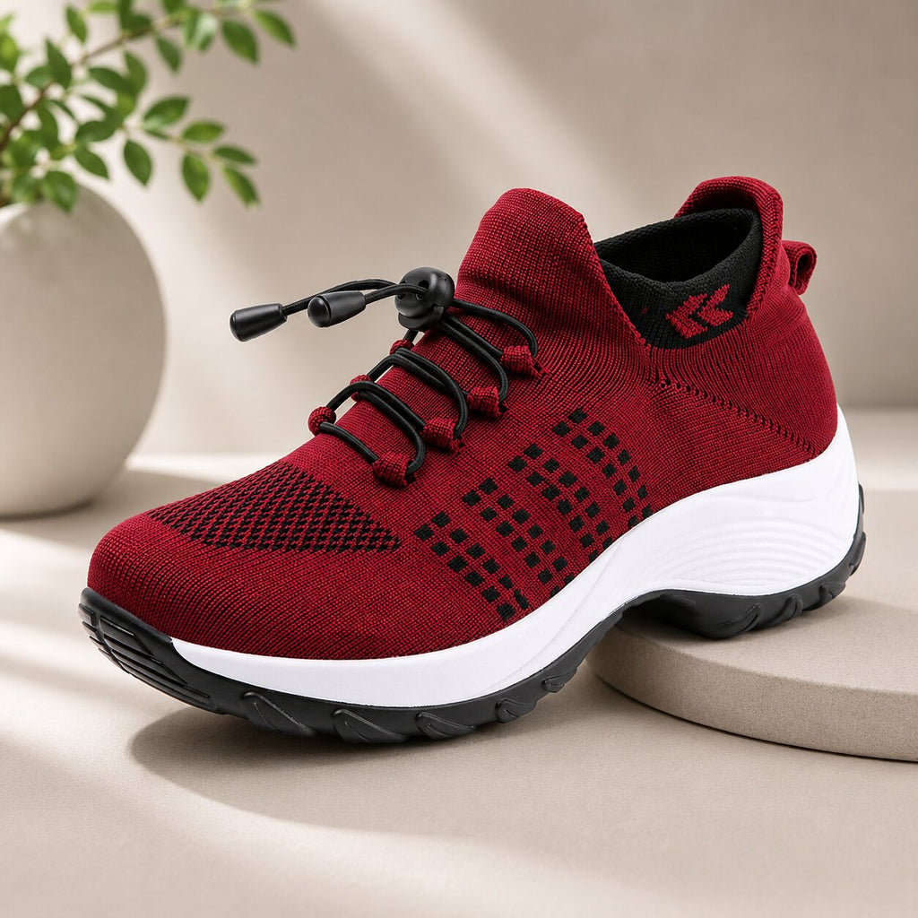Damen-Sneaker mit breiter Passform für den Alltag und rutschfester Sohle
