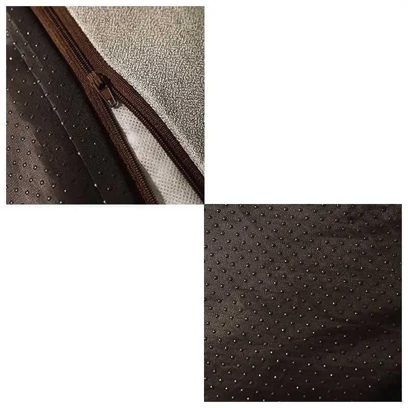 Orthopedic Dog Bed Large Padded Bolster Waffle Plush Polyester Fleece Machine Washable - Image 7