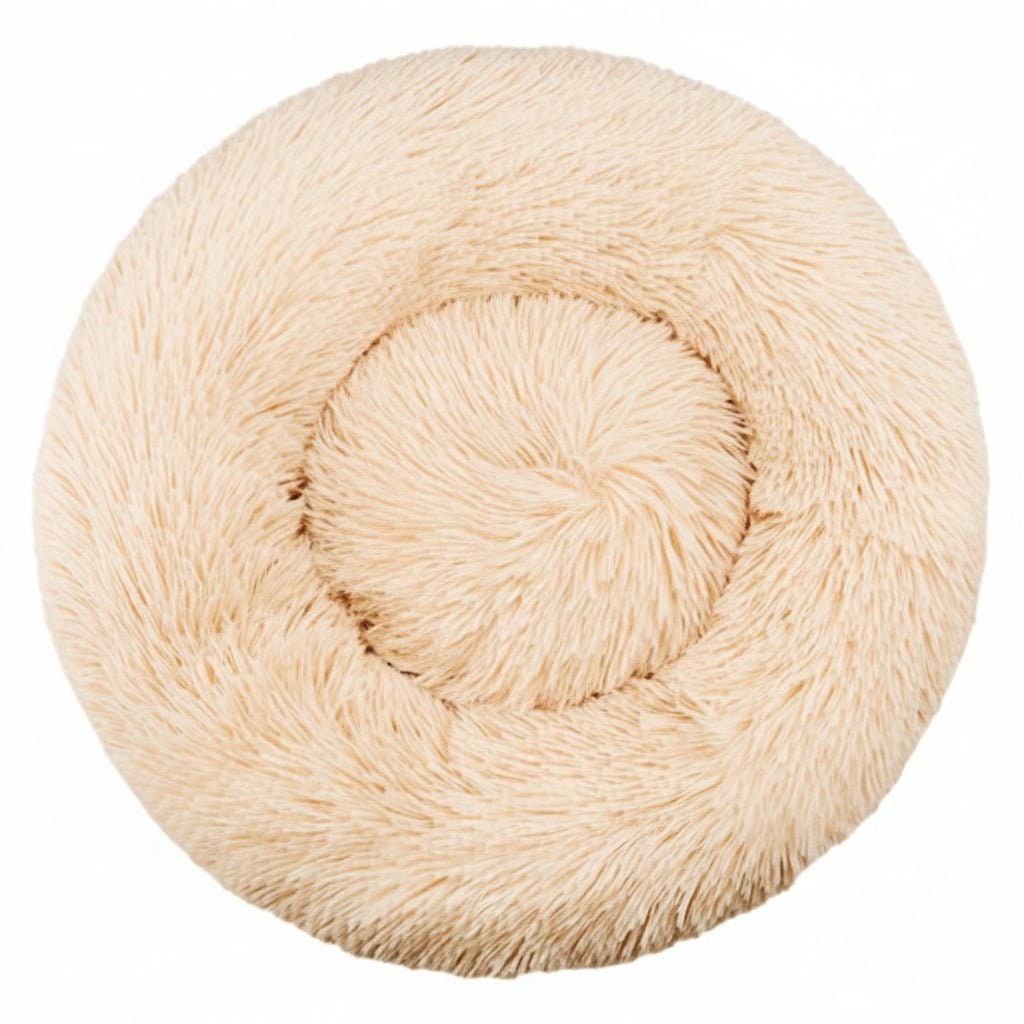 Orthopedic Donut Plush Dog Bed Faux Fur Bolster Soft Cats - Image 14