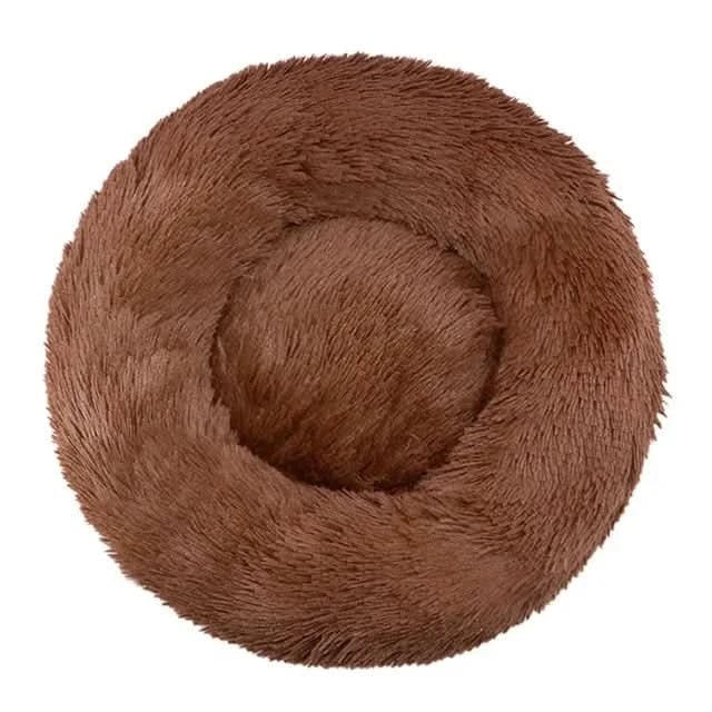 Orthopedic Donut Plush Dog Bed Faux Fur Bolster Soft Cats - Image 7