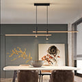 Contemporary LED Linear Pendant Adjustable Dimmable Hanging Light