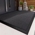 Outdoor Doormat with Heavy Duty Rubber Border and Non-Slip Entrance Mat Design - Image 4
