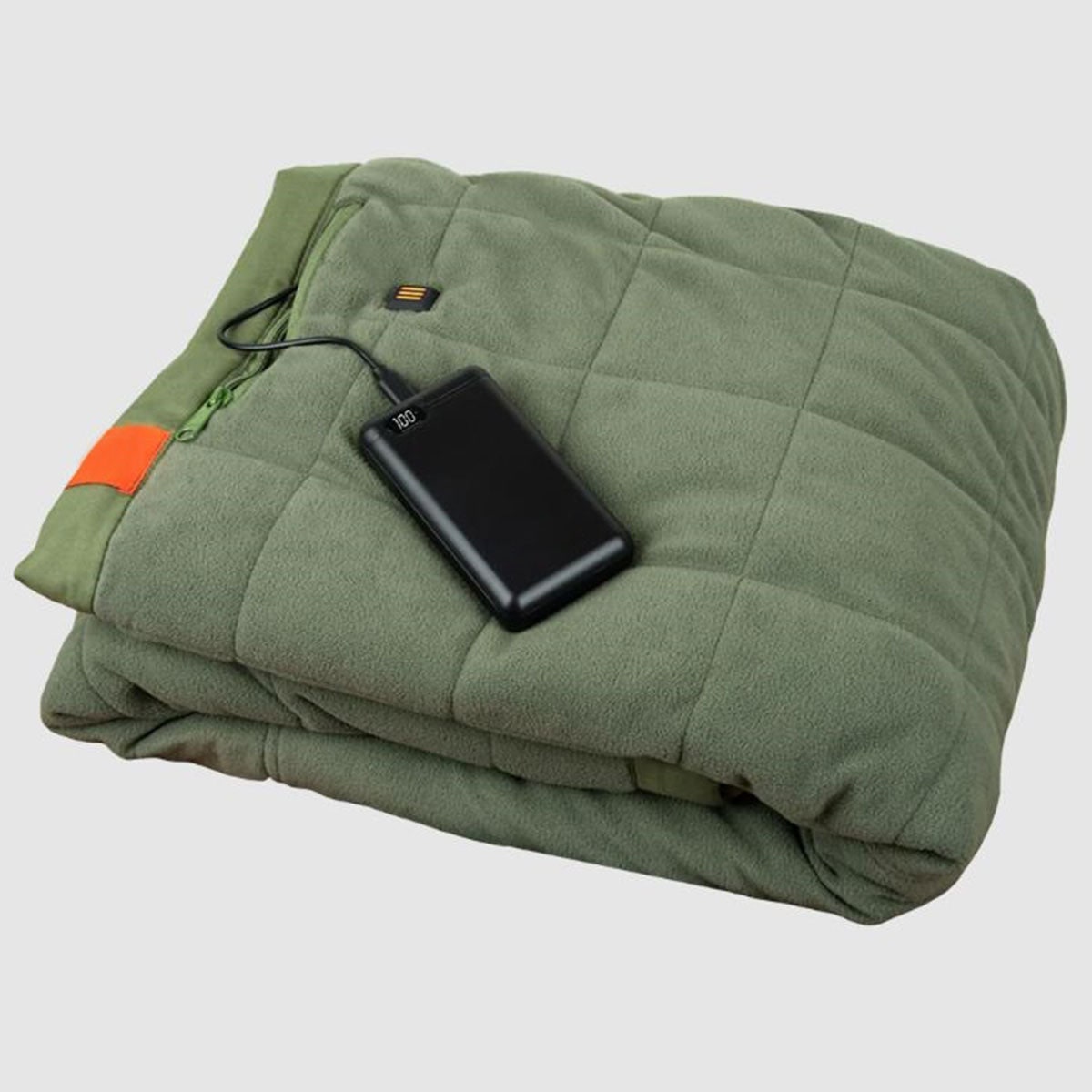 Outdoor Heated Blanket with Battery Powered Portable USB Power Bank and Three Heat Zones - Image 2