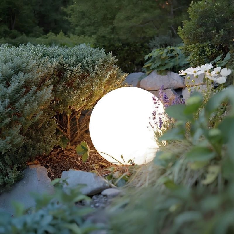 Outdoor Lights Globe Frosted Portable Cordless Garden Weather Resistant - Image 12