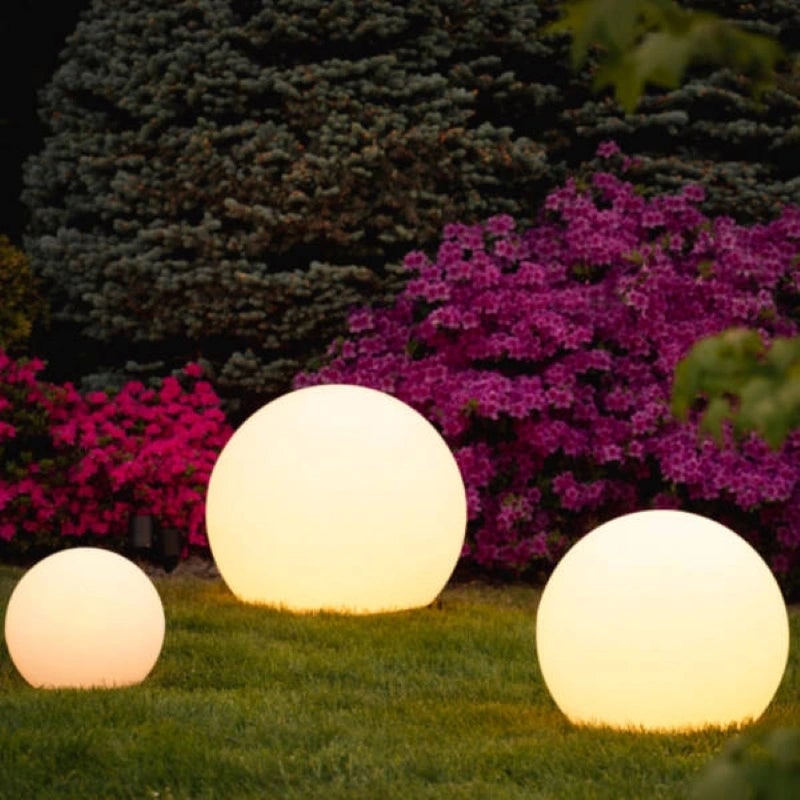 Outdoor Lights Globe Frosted Portable Cordless Garden Weather Resistant - Image 15