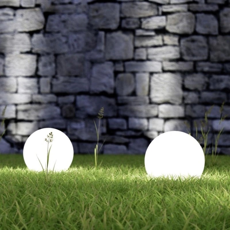 Outdoor Lights Globe Frosted Portable Cordless Garden Weather Resistant - Image 18