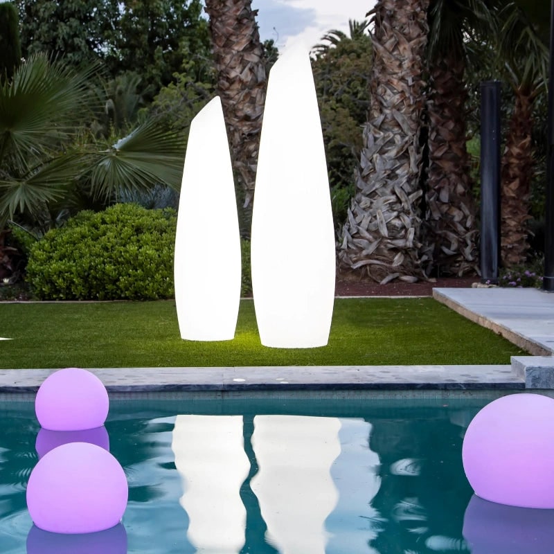 Outdoor Lights Globe Frosted Portable Cordless Garden Weather Resistant - Image 21