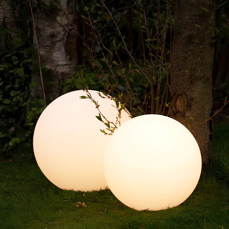 Outdoor Lights Globe Frosted Portable Cordless Garden Weather Resistant - Image 23