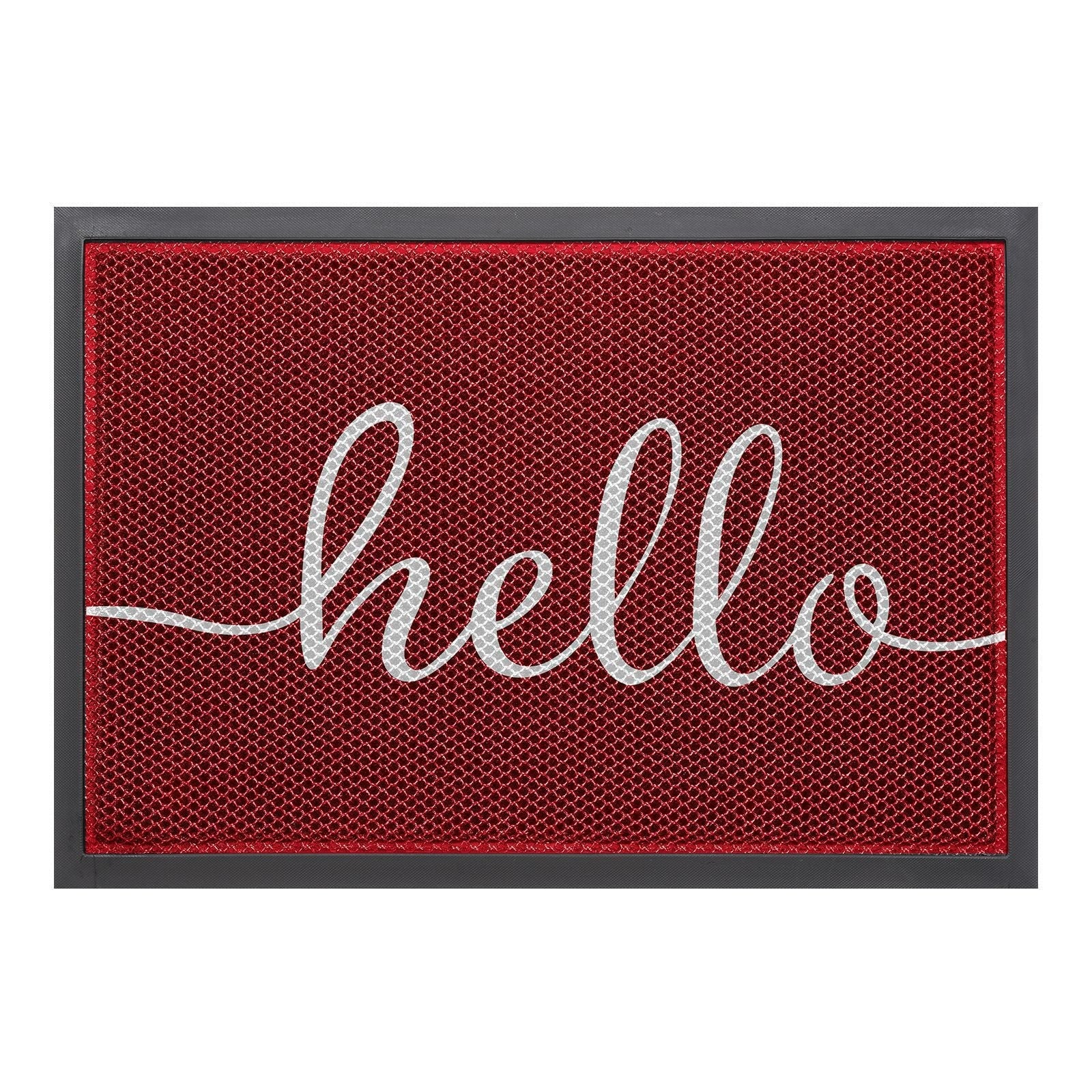 Outdoor Rugs for Porch and Doormat with Non-Slip Rubber Backing and Water Resistant PVC Mesh Surface - Image 5