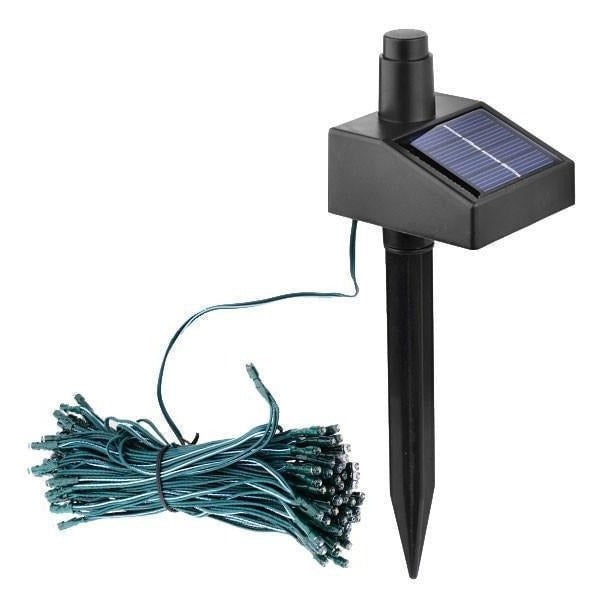 Outdoor Solar String Lights with 100 LED Fairy Garden Landscape Lighting with Adjustable Panel - Image 8
