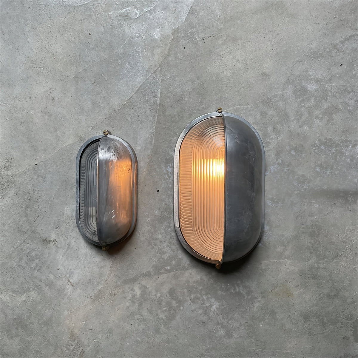 Outdoor Wall Light Bulkhead with Ribbed Glass Eyelid Hood Weather-Resistant - Image 41
