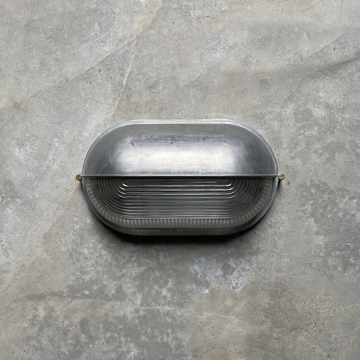 Outdoor Wall Light Bulkhead with Ribbed Glass Eyelid Hood Weather-Resistant - Image 44