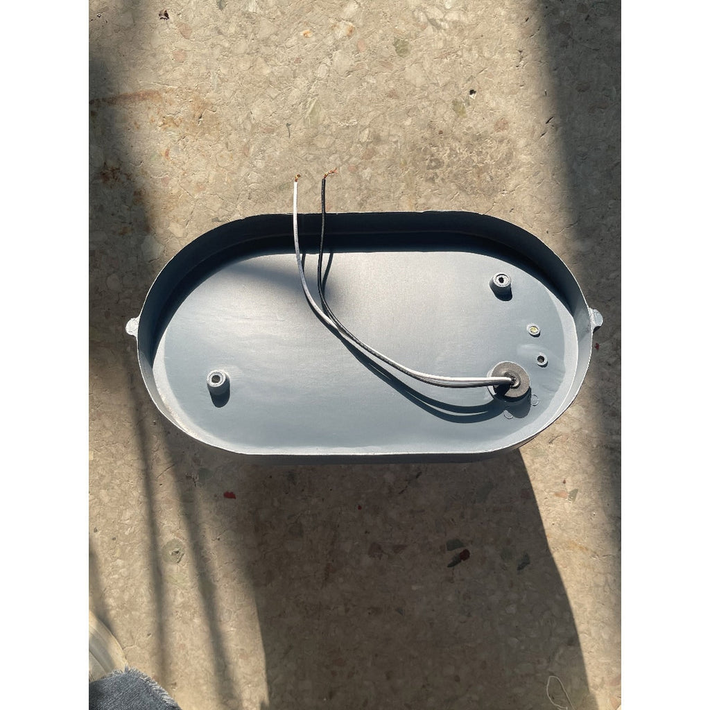 Outdoor Wall Light Bulkhead with Ribbed Glass Eyelid Hood Weather-Resistant - Image 49
