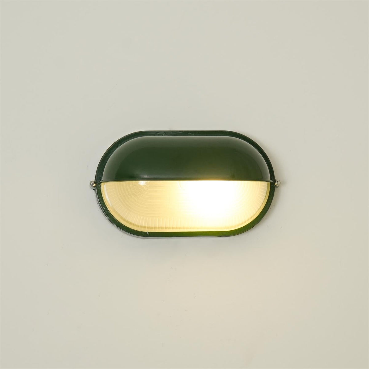 Outdoor Wall Light Bulkhead with Ribbed Glass Eyelid Hood Weather-Resistant - Image 50